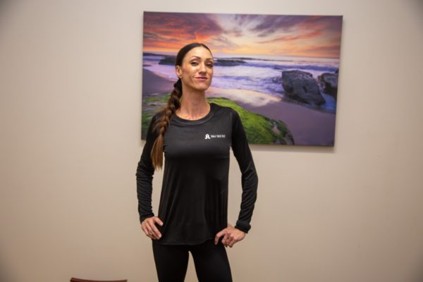 Black Nylon Yoga Your Way Long-Sleeve Shirt